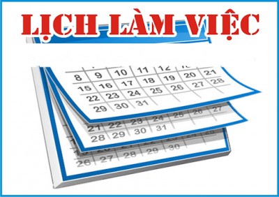 Lịch làm việc tuần 13