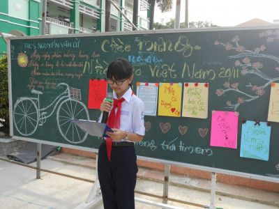 Liên đội THCS Nguyễn Văn Cừ sinh hoạt kỷ niệm 41 năm ngày nhà giáo Việt Nam (20/11/1982 - 20/11/2023)