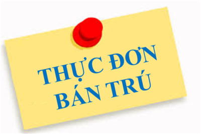Thực đơn bán trú tuần 6 từ 13/10 đến 17/10/2025