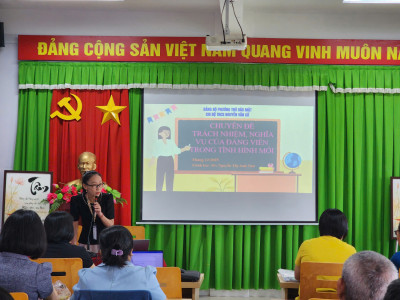 Tiếp tục thực hiện hiệu quả việc xây dựng và phát huy giá trị Phòng không gian văn hóa Bác Hồ trường THCS Nguyễn Văn Cừ