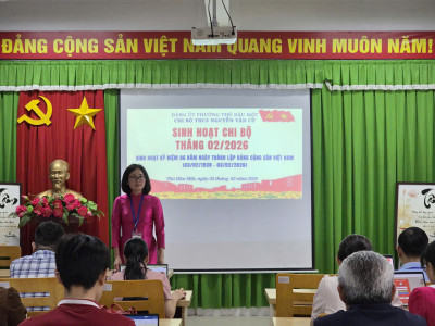Sinh hoạt Chi đoàn tháng 02/2026