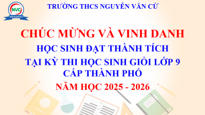 Vinh danh học sinh đạt giải kỳ thi học sinh giỏi lớp 9 cấp thành phố năm học 2025 - 2026