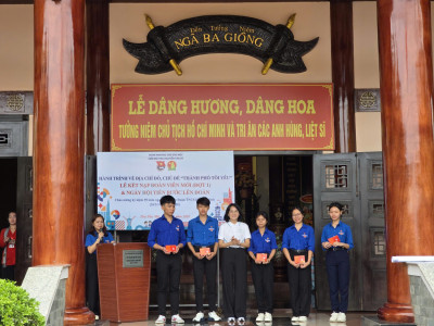 Tổ chức Lễ kết nạp đoàn viên mới đợt 1 năm 2026 - Hành trình về địa chỉ đỏ đầy ý nghĩa