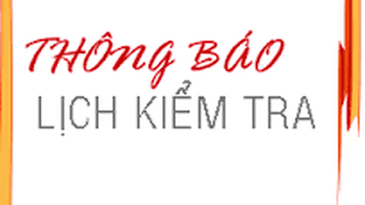 Lịch kiểm tra giữa học kì I năm học 2022-2023
