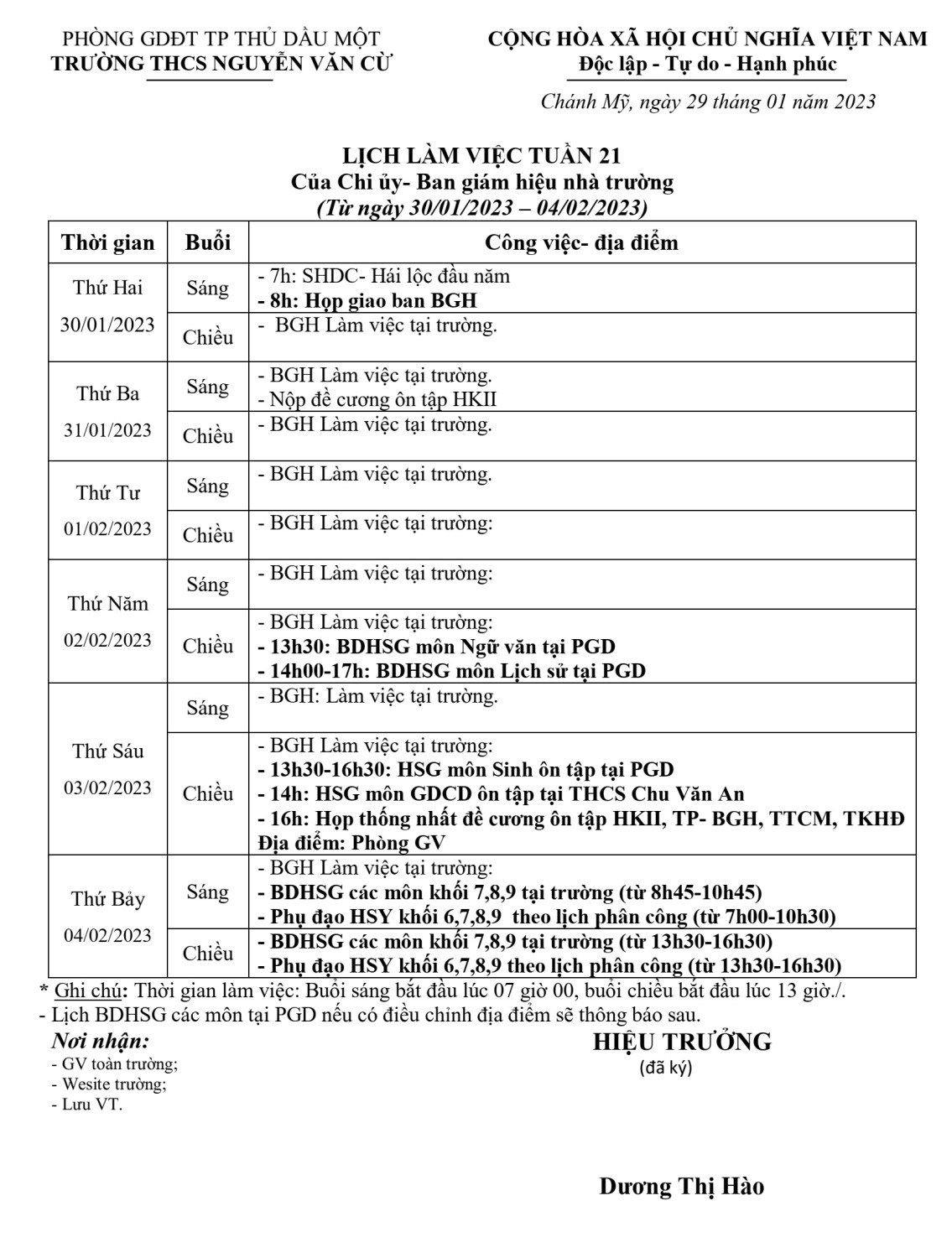 Tuần 21