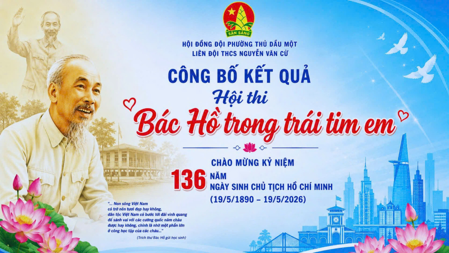 Kết quả Hội thi "Bác Hồ trong trái tim em" năm học 2025 - 2026